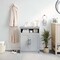 Flash Furniture Vega Cabinet Organizer w/Two Magnetic Close Doors, In-Cabinet Adjust Shlf, and Upper Opn Shelf, Gry FS-VEGA-BATH-4-GY-GG - alternate 1